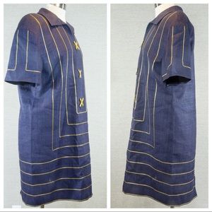 Vintage MOD Linen Dress